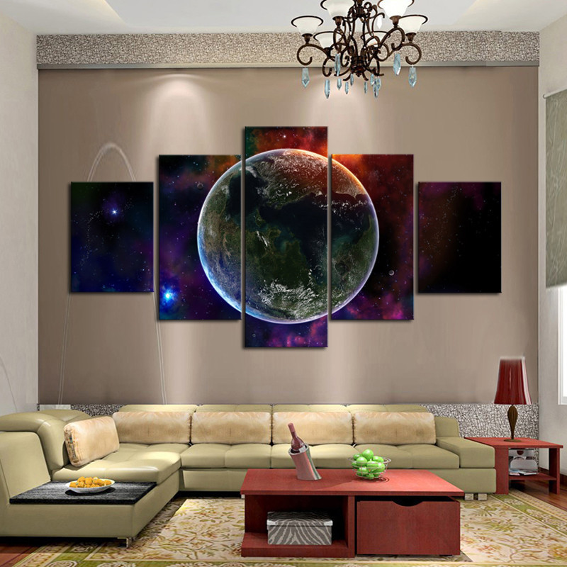 Best ideas about Unique Wall Art
. Save or Pin Fantasy Universe wall art unique 5 panels wall painting Now.