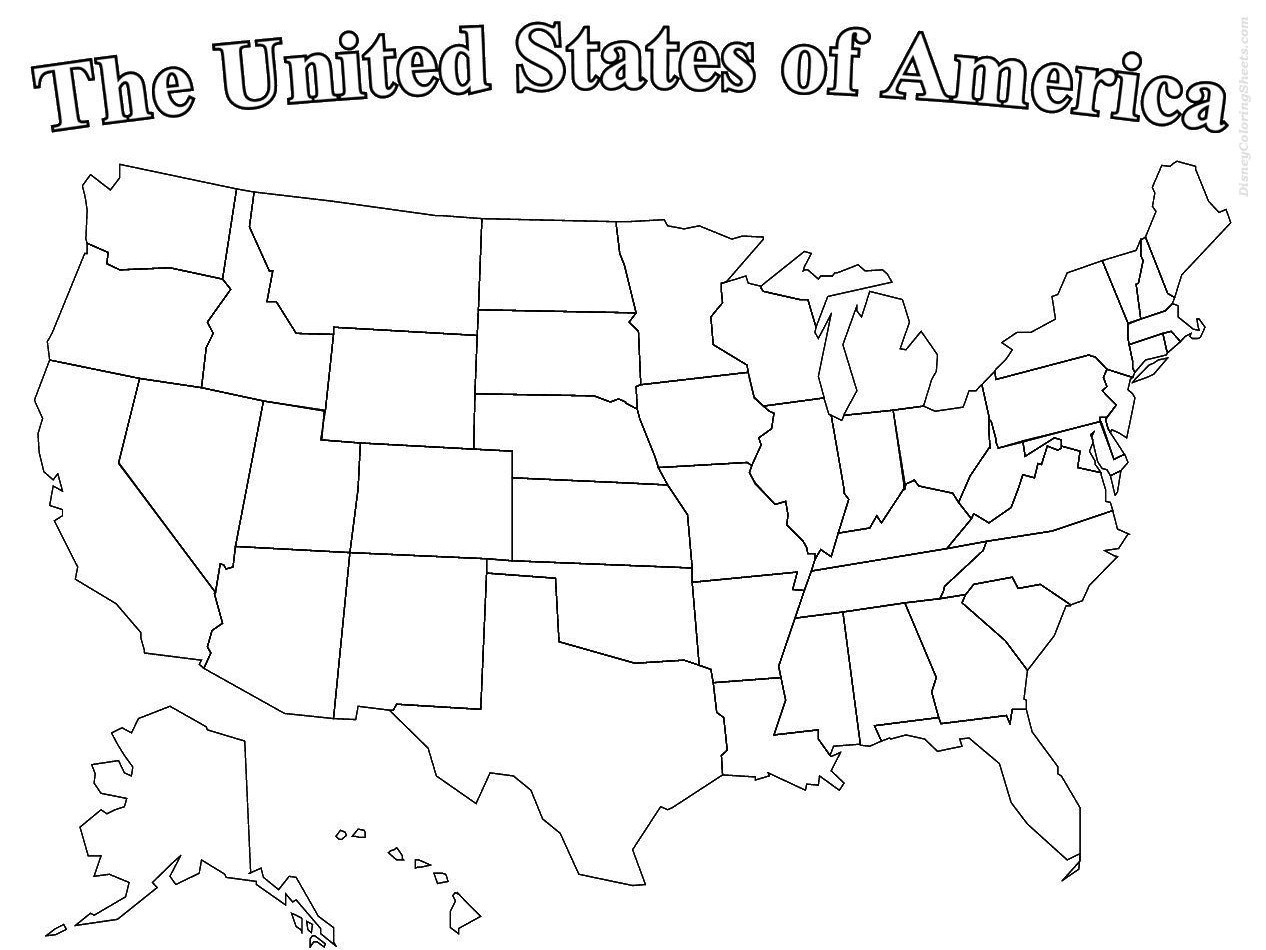 United States Map Coloring Pages
 Coloring Pages For American Independence Day