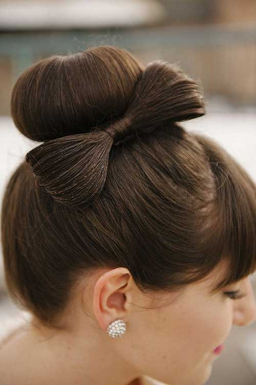 Updo Bun Hairstyle
 25 Good Bun Wedding Hairstyles