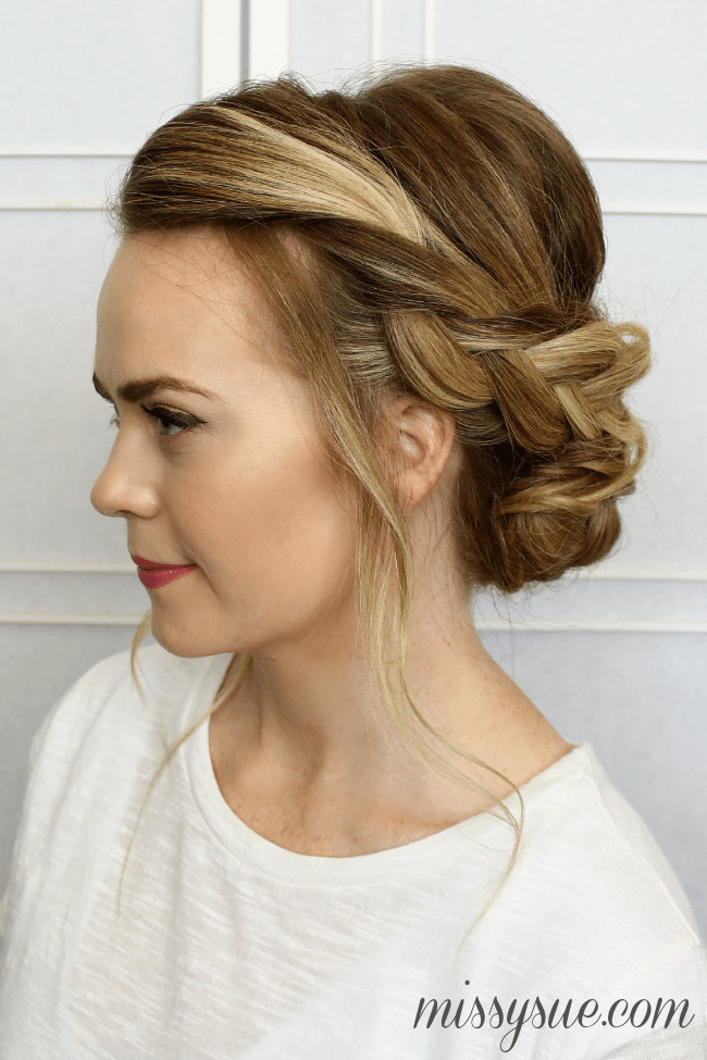 Updo Hairstyle With Braids
 Soft Braided Updo