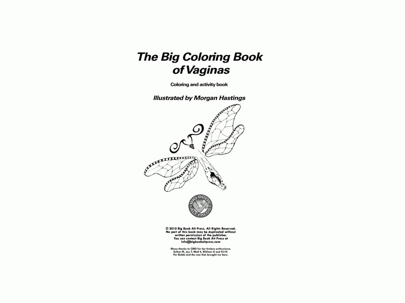 Vagina Coloring Book
 The big coloring book of vaginas