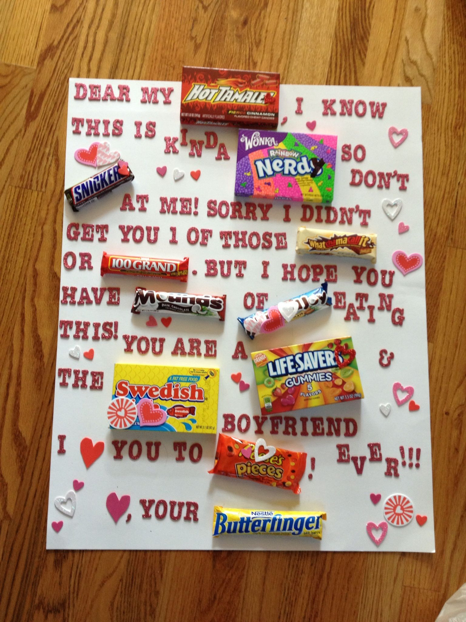 Valentine Boyfriend Gift Ideas
 What I made my boyfriend for Valentines day