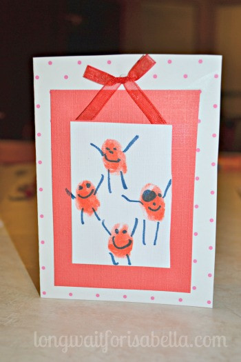 Valentine Card Ideas For Preschoolers
 Preschool Fun Thumbprint Valentines Long Wait For Isabella