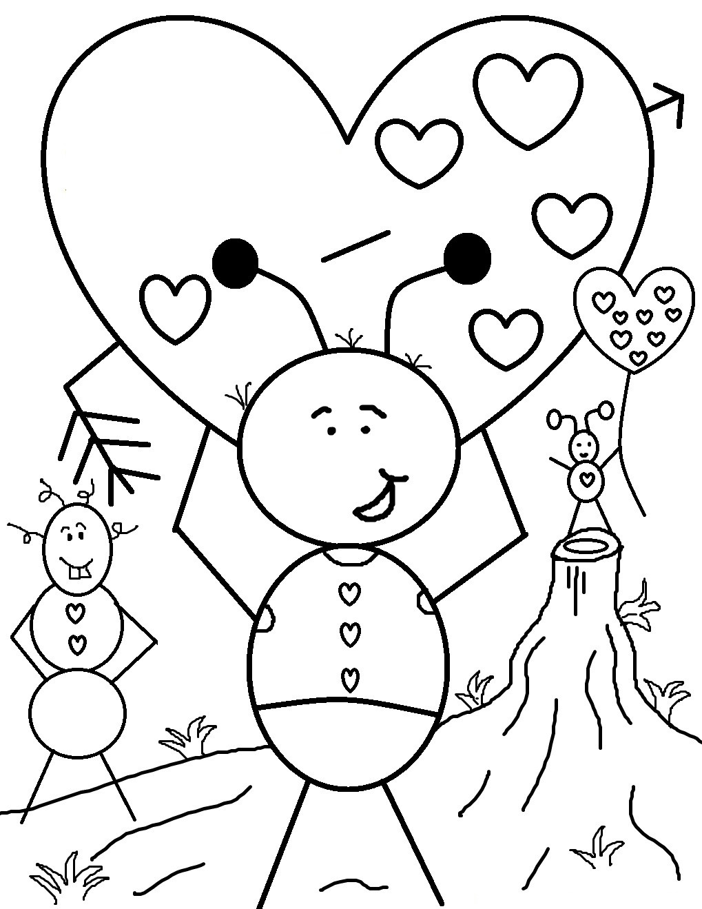 Valentine Coloring Book Pages
 Free Printable Valentine Coloring Pages For Kids