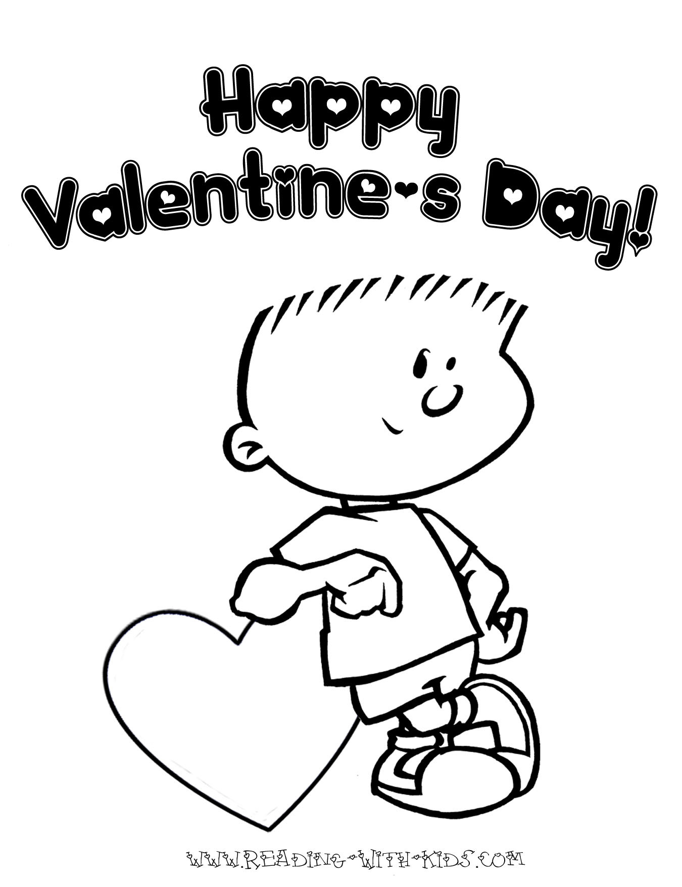 Valentine Coloring Pages For Boys
 Valentine s Day