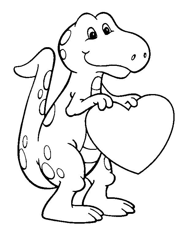 Valentine Coloring Sheets For Boys
 Best 25 Dinosaur coloring pages ideas on Pinterest