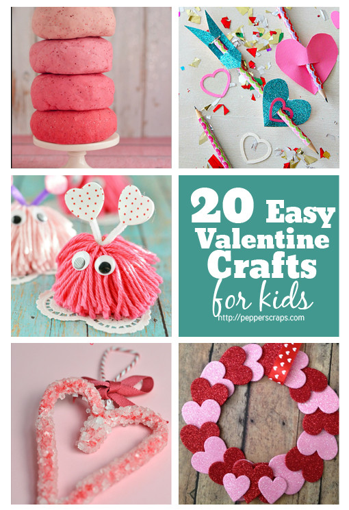 Best ideas about Valentine Craft Ideas For Kids
. Save or Pin 20 Easy Valentine’s Day Crafts for Kids – Pepper Scraps Now.