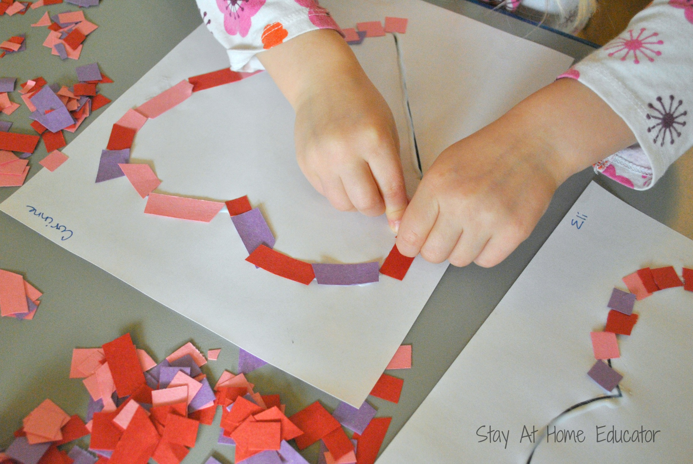 Valentine Craft Preschoolers
 Confetti Hearts Valentine Craft Stay At Home Educator