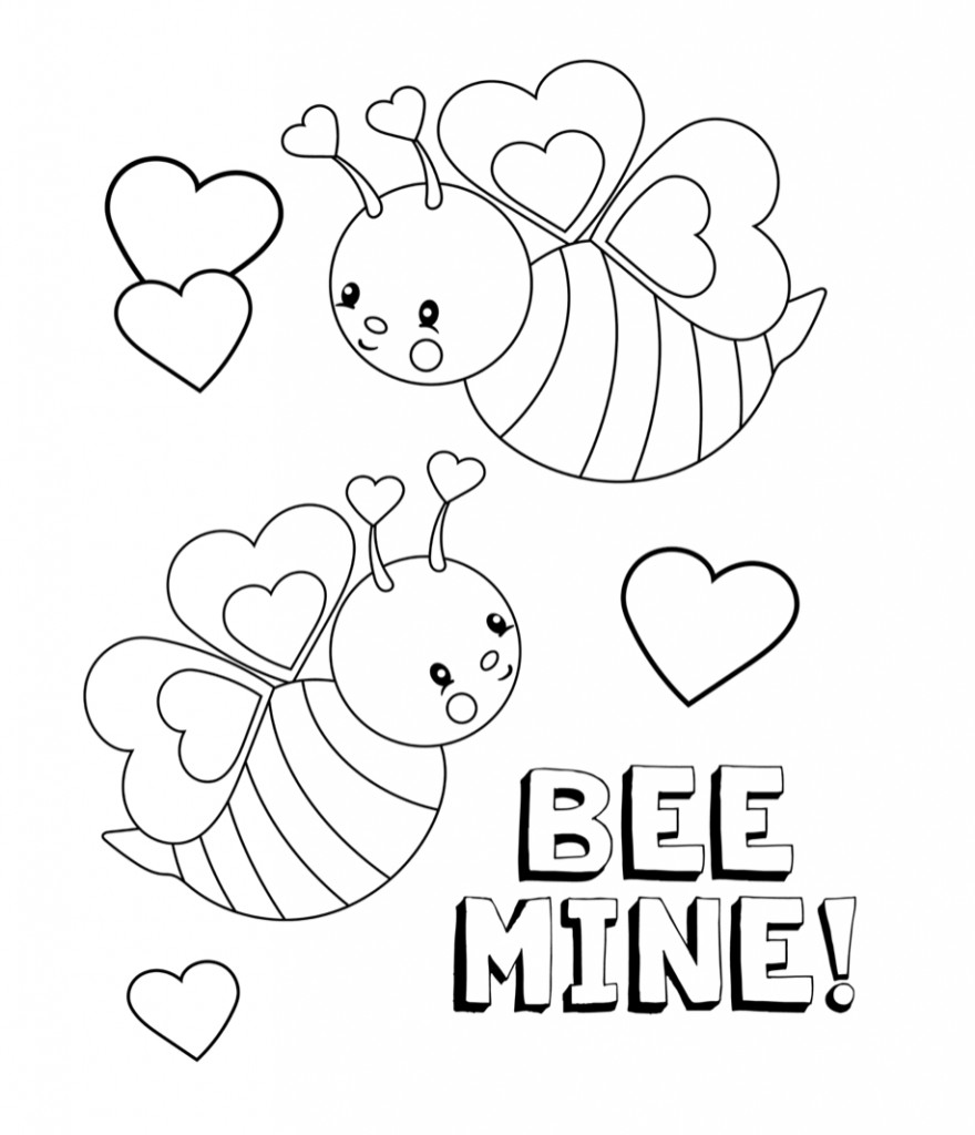 Valentine Day Coloring Pages
 Valentines Coloring Pages Happiness is Homemade