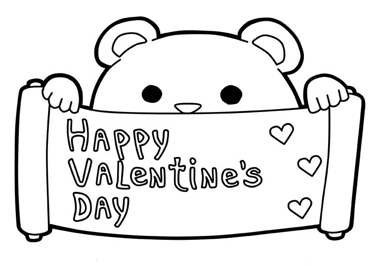 Valentine'S Day Coloring Pages For Kids
 Happy Valentines Day Coloring Pages Best Coloring Pages