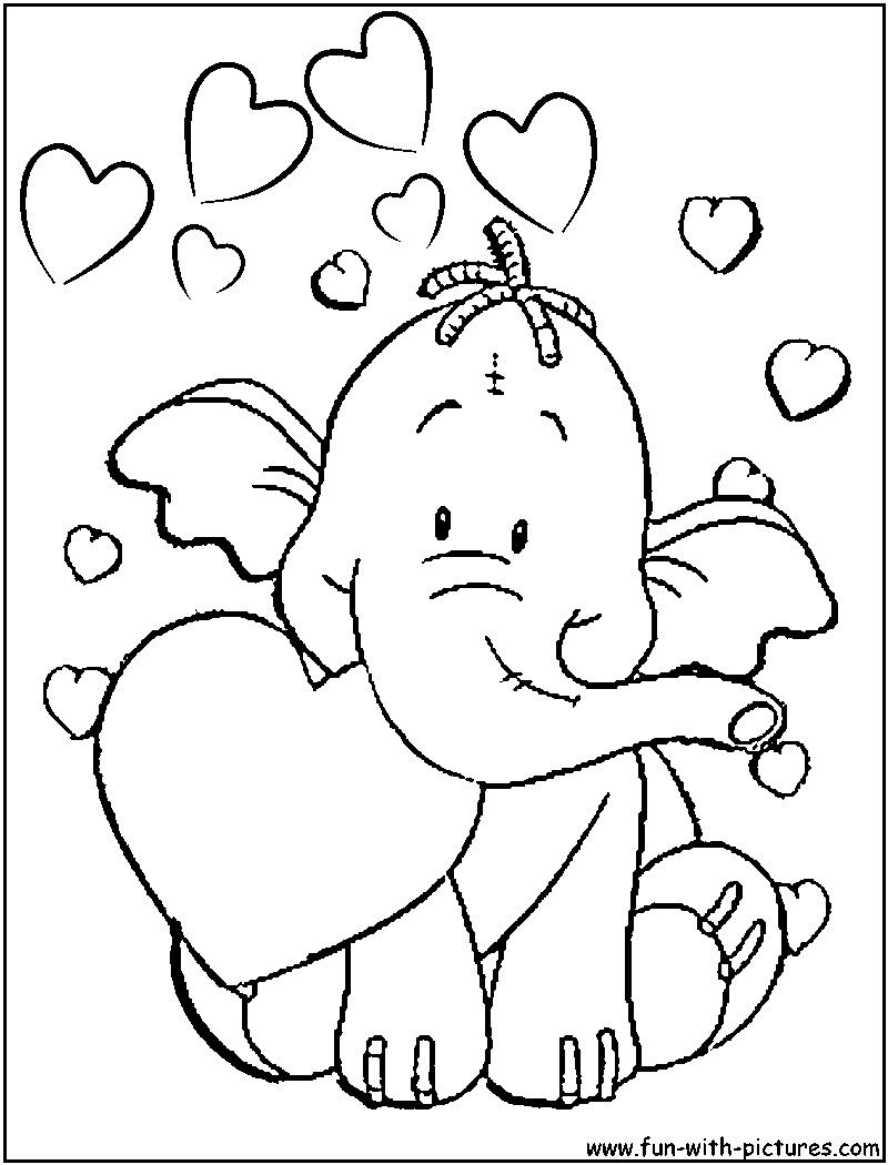 Valentines Coloring Sheets For Kids
 Valentine Day Coloring Pages For Kids