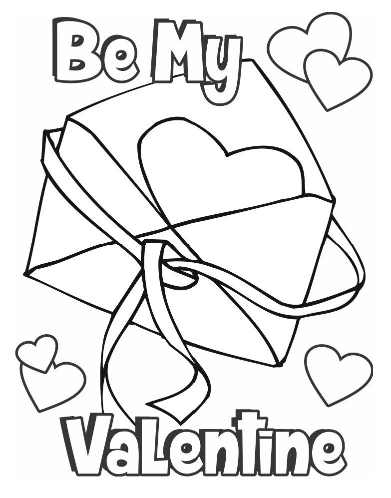 Valentines Coloring Sheets For Kids
 Valentines day coloring pages
