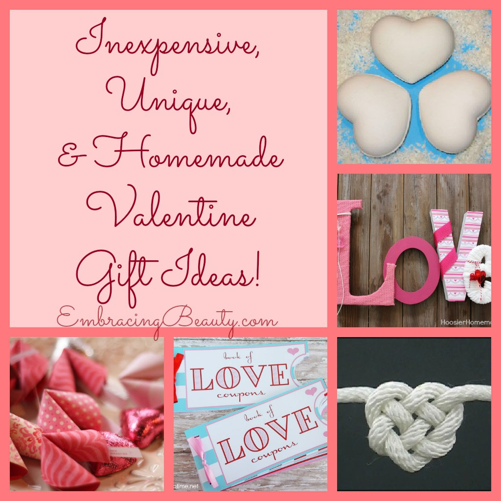 Valentines Creative Gift Ideas
 Inexpensive Unique & Homemade Valentine Gift Ideas