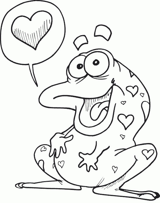 Valentines Day Coloring Sheets For Boys
 Dibujos para pintar de animales enamorados Dibujos para