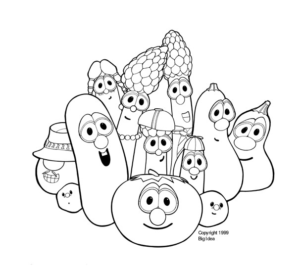 Veggietales Coloring Pages
 12 veggie tales coloring page to print Print Color Craft