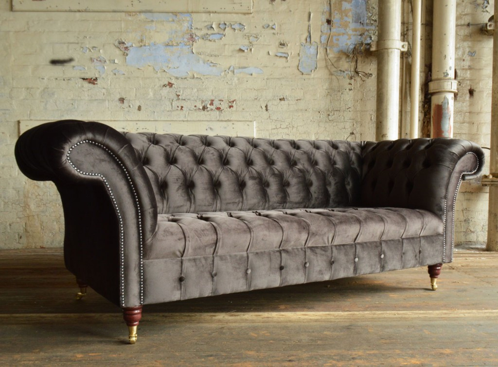Best ideas about Velvet Chesterfield Sofa
. Save or Pin Geneva Charcoal Grey Velvet Chesterfield Sofa Now.