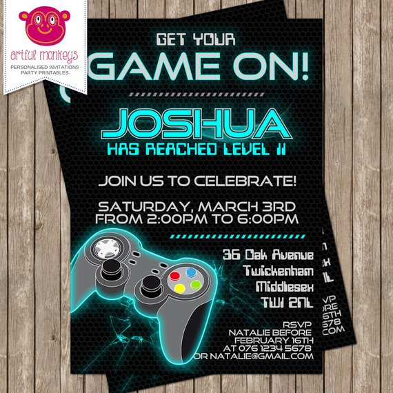 Best ideas about Video Game Birthday Invitations
. Save or Pin Printable Video Game Party Invitation Now.