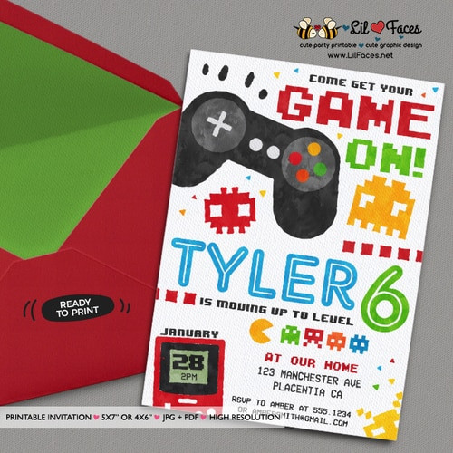 Best ideas about Video Game Birthday Invitations
. Save or Pin Video Game Party Invitation Video Game Birthday Party Now.