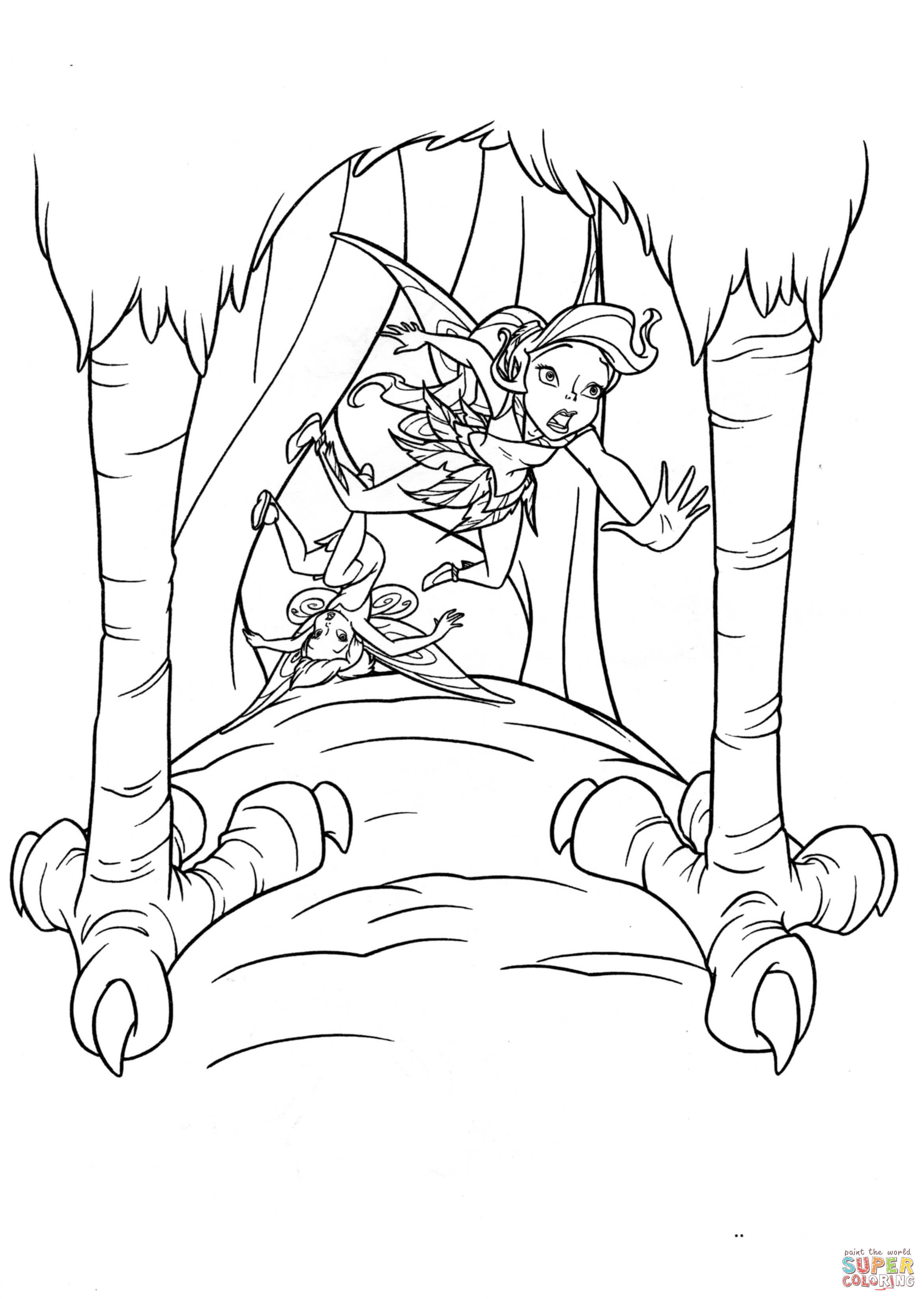 Vidia Coloring Pages For Girls
 Vidia Is In The Danger coloring page