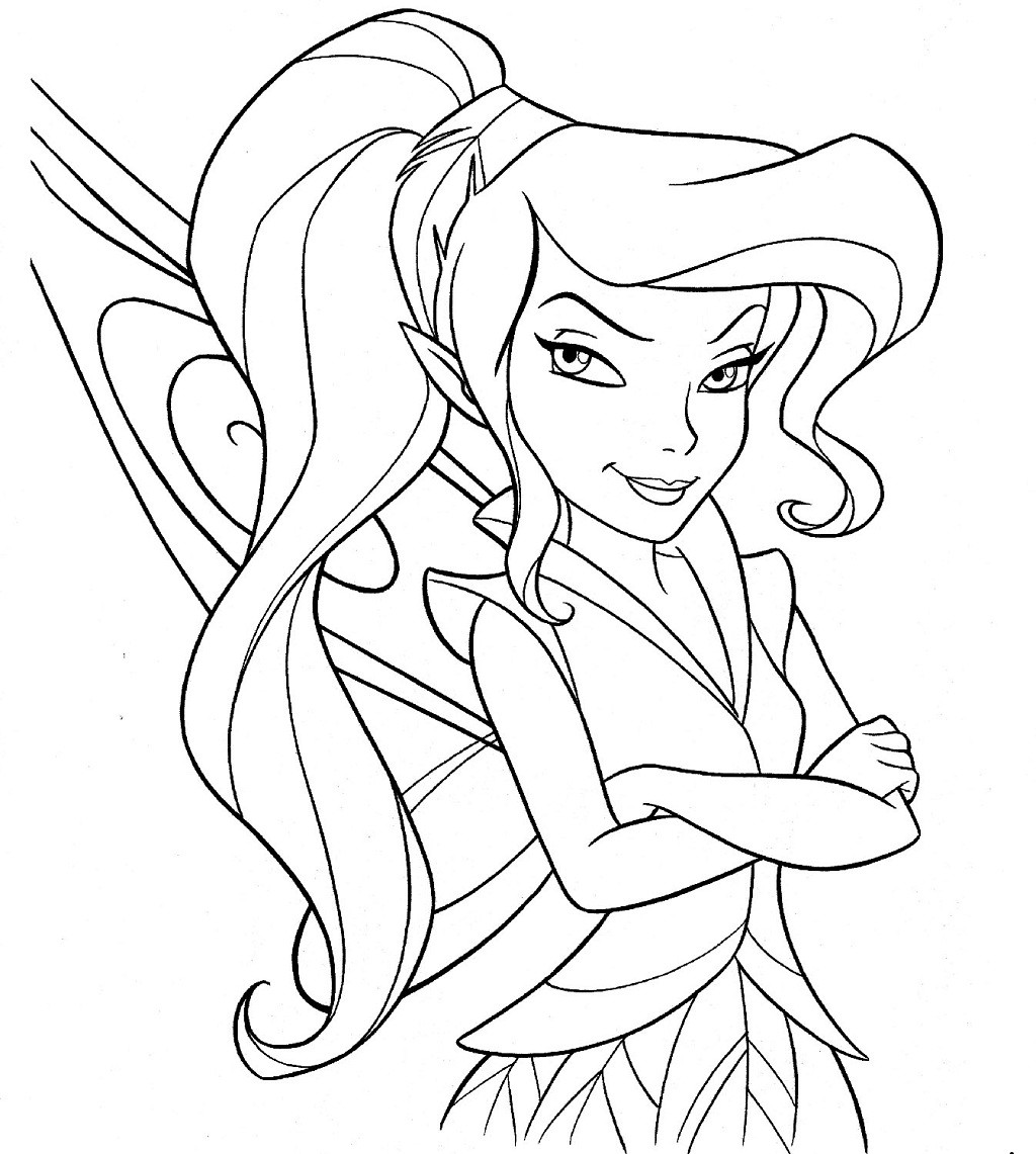 Vidia Coloring Pages For Girls
 Disney Fairy coloring pages