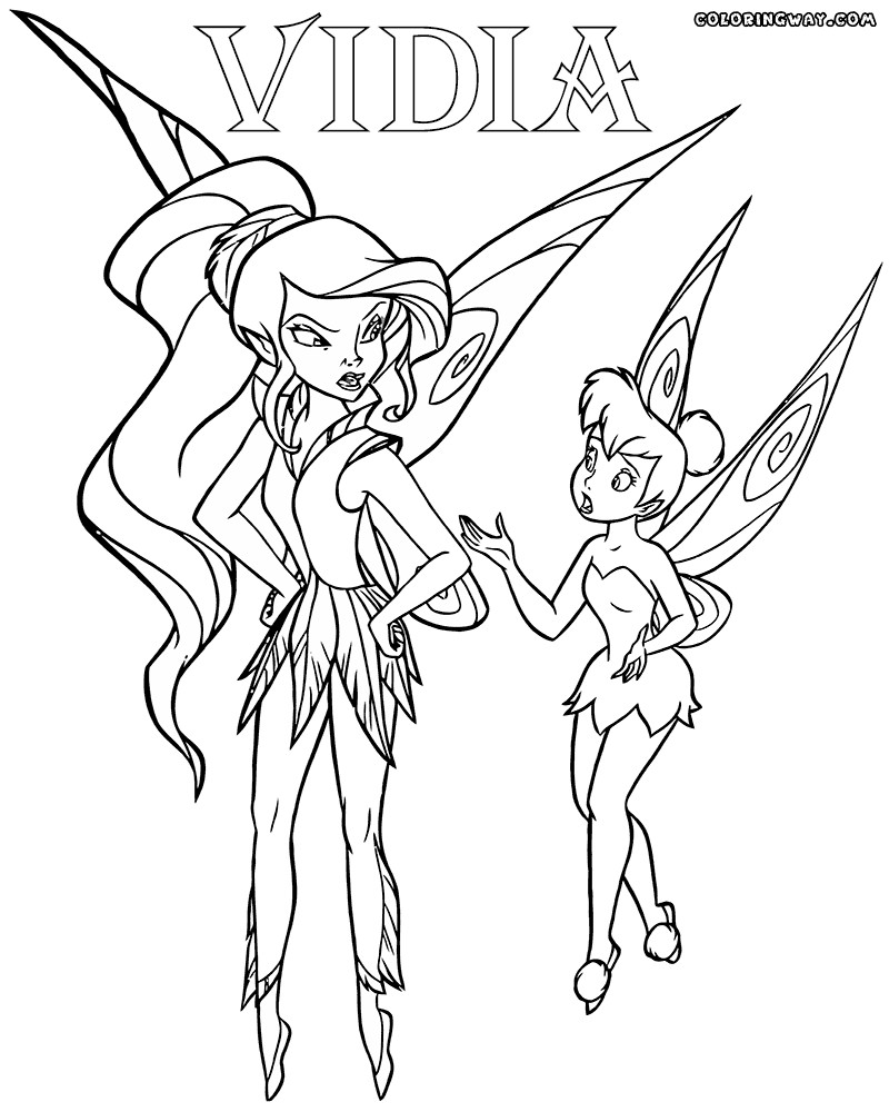 Vidia Coloring Pages For Girls
 Vidia fairy coloring pages