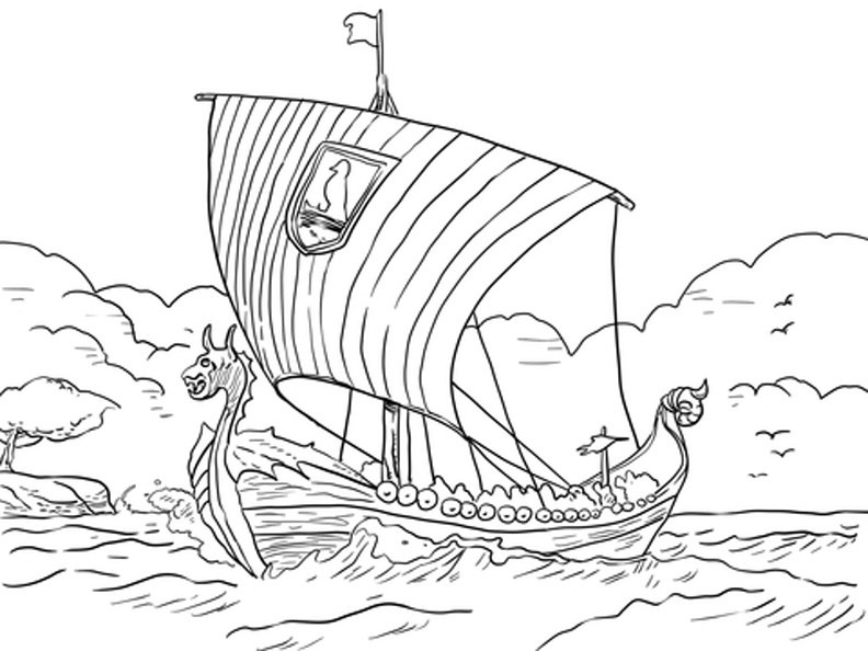 Viking Coloring Pages
 Free Viking Coloring Pages Printer Ready