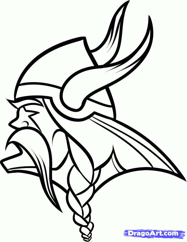Viking Coloring Pages
 How to Draw the Minnesota Vikings Step by Step Sports