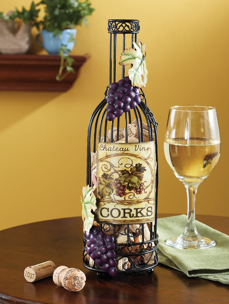Best ideas about Vineyard Kitchen Decor
. Save or Pin Wine Bottle Decorative Tabletop Cork Holder Winery Now.