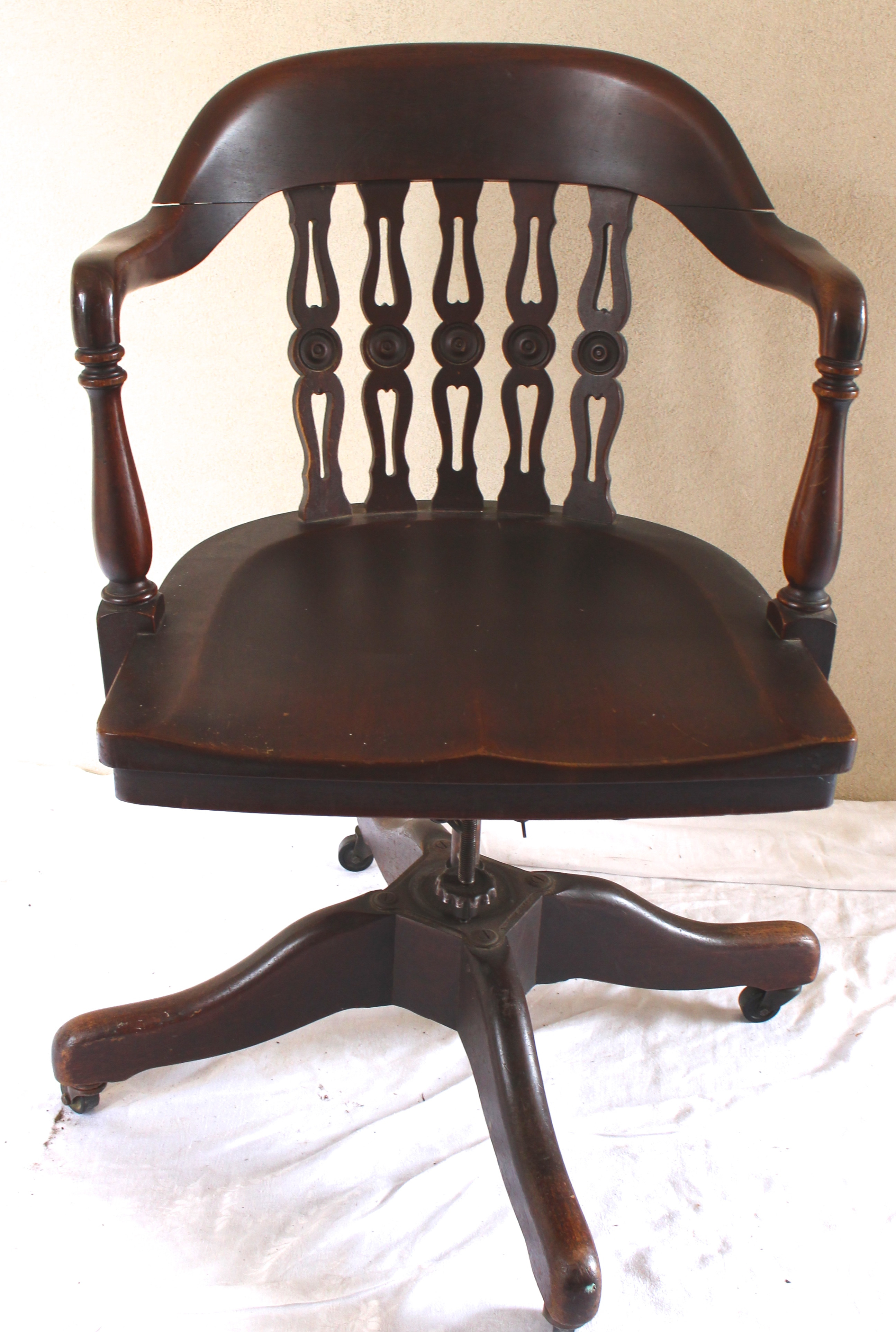 Best ideas about Vintage Desk Chair
. Save or Pin Antique rotating Swivel Desk Chair Vintage American Home Now.
