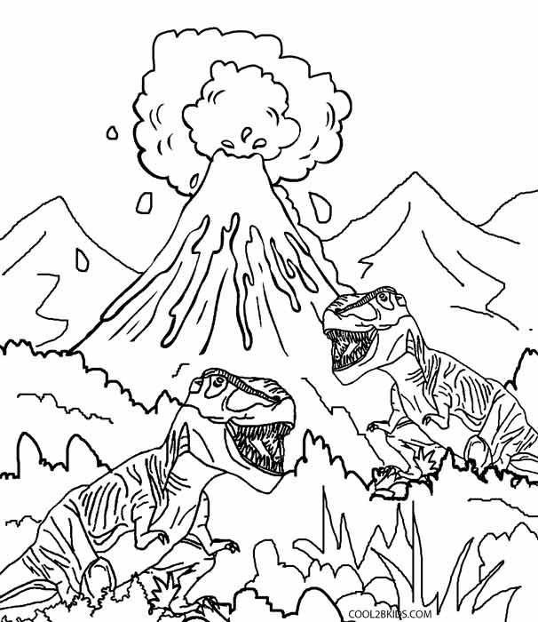 Volcano Coloring Pages
 Printable Volcano Coloring Pages For Kids