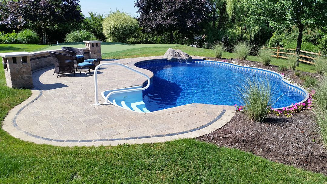 Best ideas about Walk In Steps For Above Ground Pool
. Save or Pin Radiant Semi Inground Freeform with walk in steps and Now.