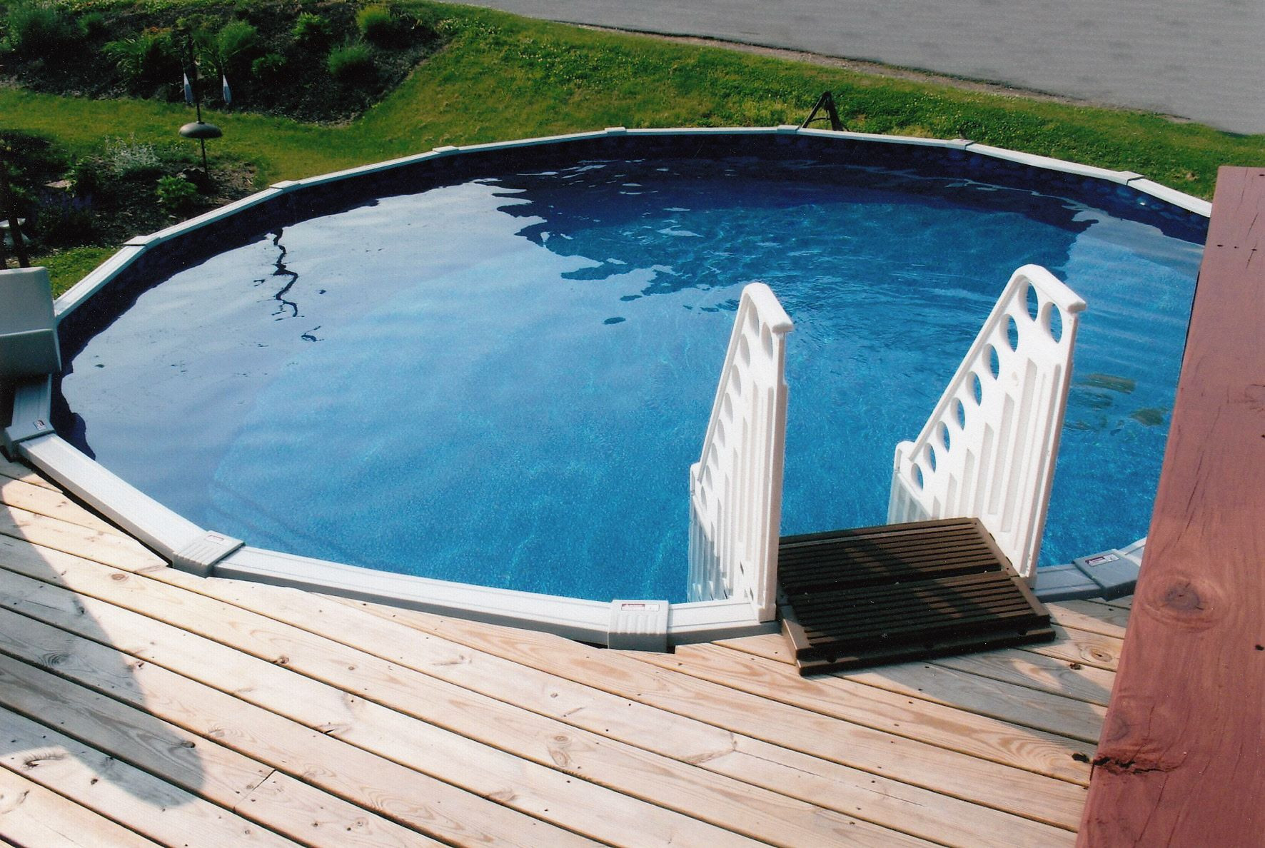 Best ideas about Walk In Steps For Above Ground Pool
. Save or Pin Round with Deck & Walk in Steps Now.