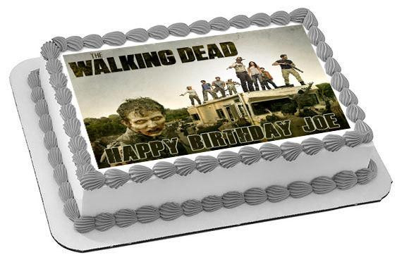 Best ideas about Walking Dead Birthday Cake . Save or Pin The Walking Dead 3 Edible Birthday Cake OR Cupcake Toppe Now.