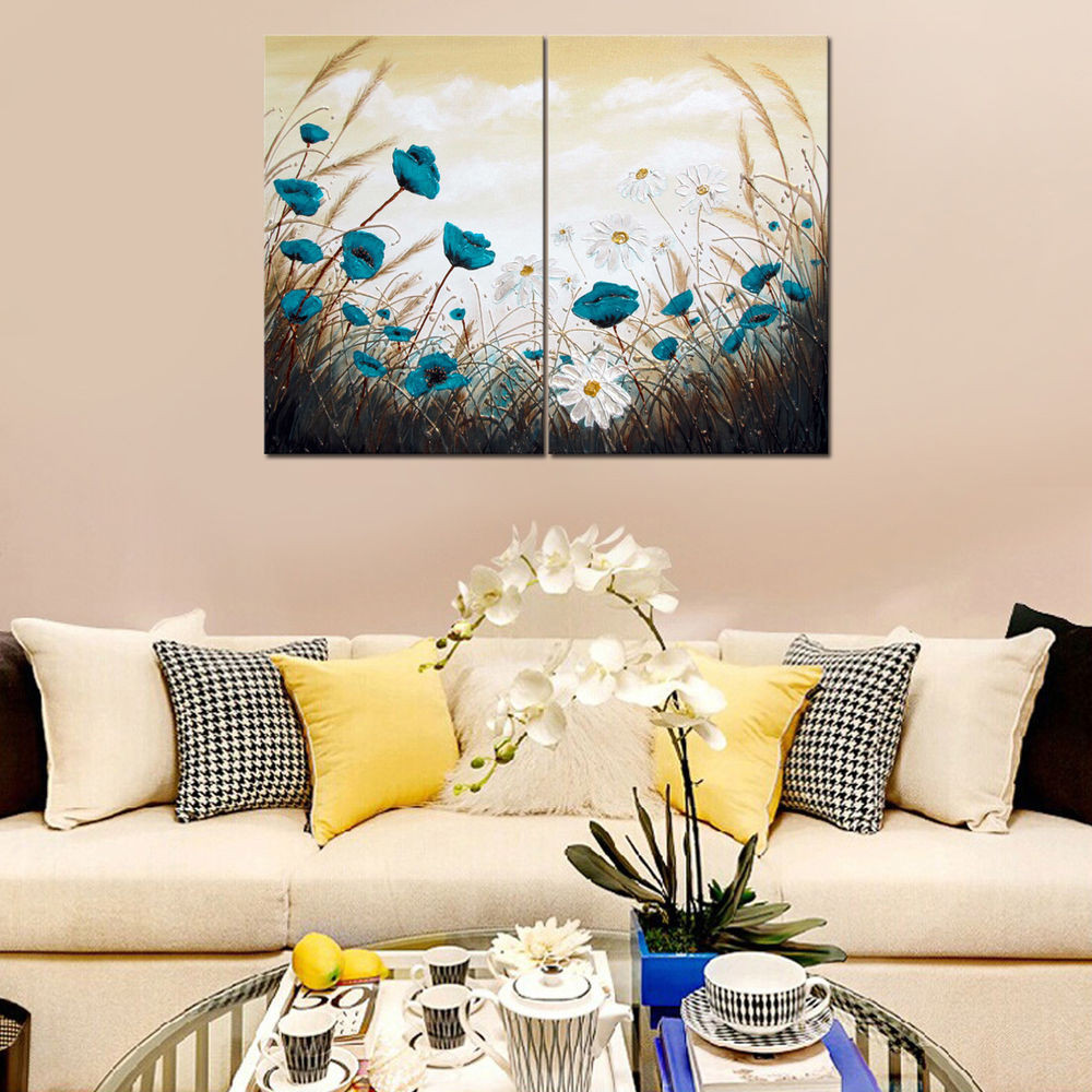 Best ideas about Wall Art Canvas
. Save or Pin Canvas Prints Home Decor Wall Art Painting Blue White Now.