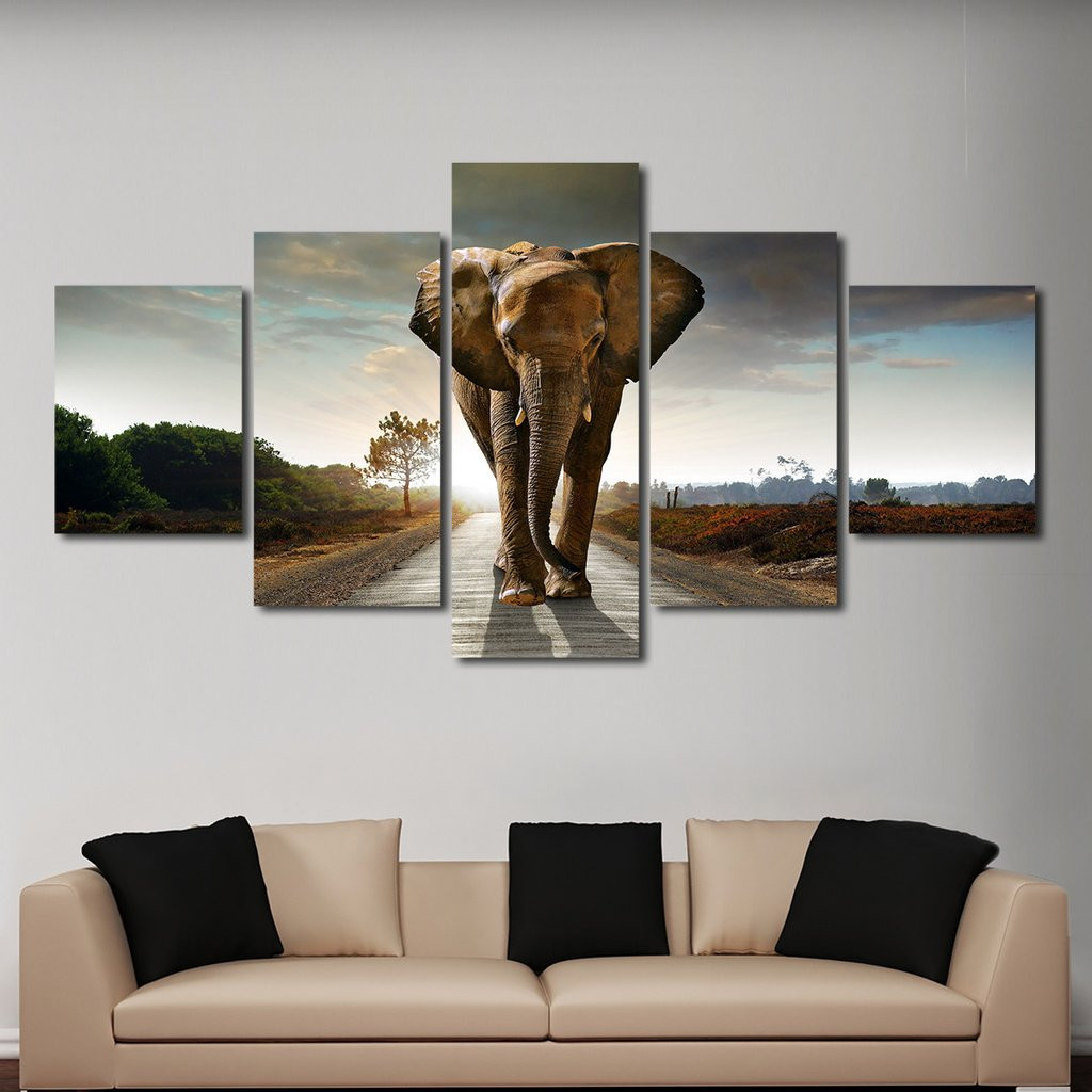 Best ideas about Wall Art Canvas
. Save or Pin Elephant Stock Multi Panel Canvas Wall Art Now.