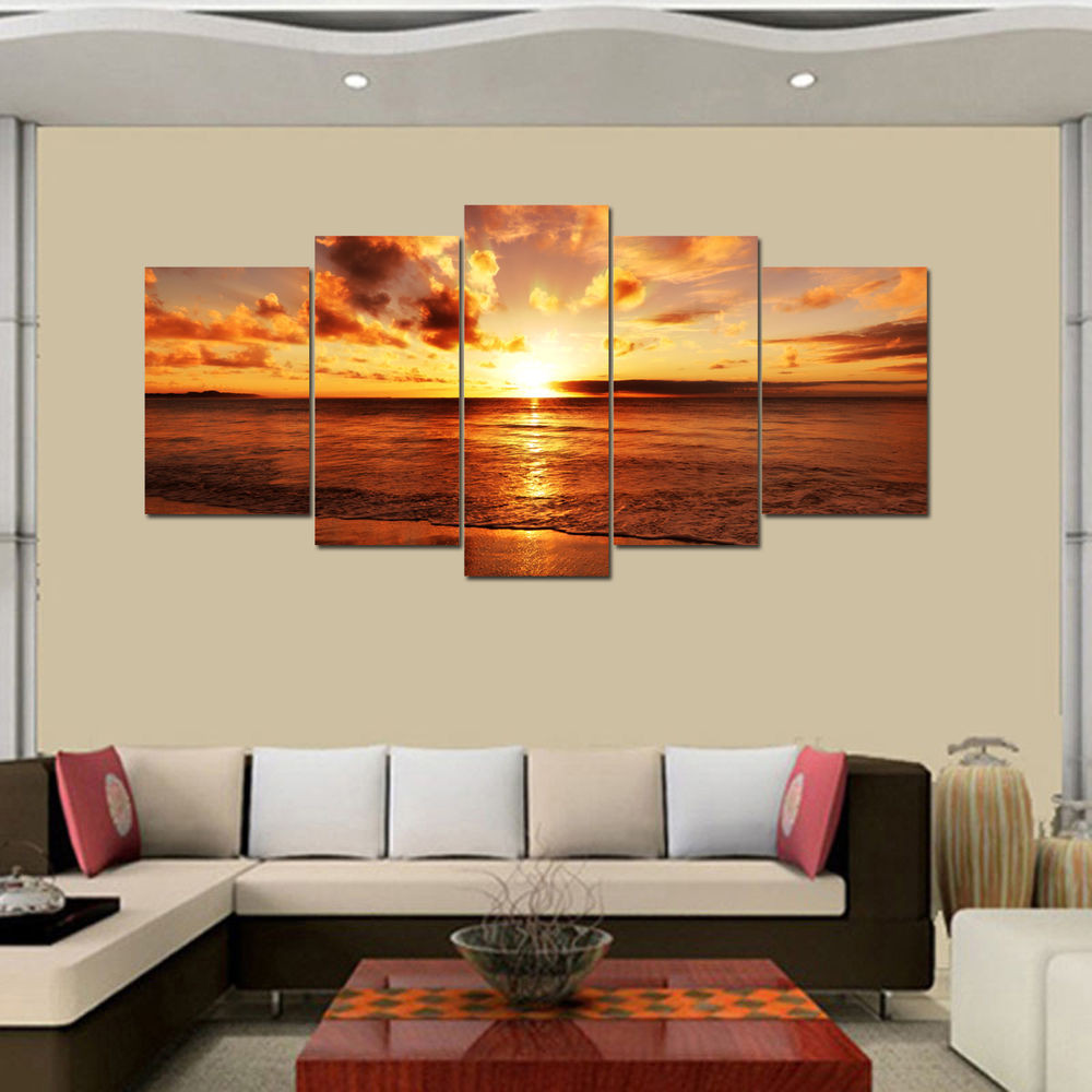 Best ideas about Wall Art Canvas
. Save or Pin US SHIP Canvas Print Wall Art Painting SPLIT Sea Sunrise Now.