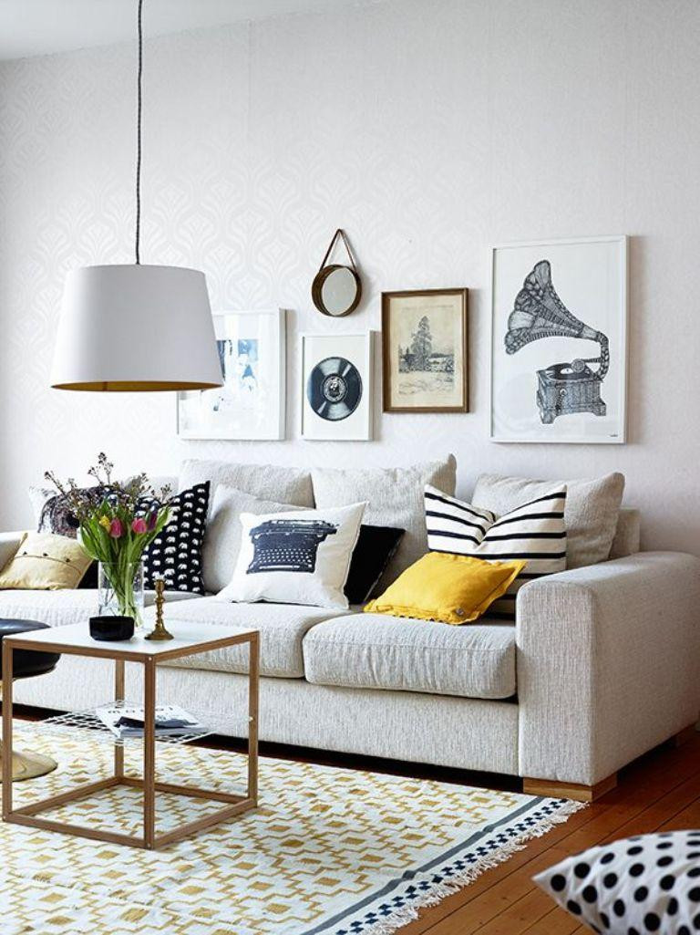 Best ideas about Wall Art For Living Room
. Save or Pin Gallery Wall In 30 Contemporary Living Room Designs Rilane Now.