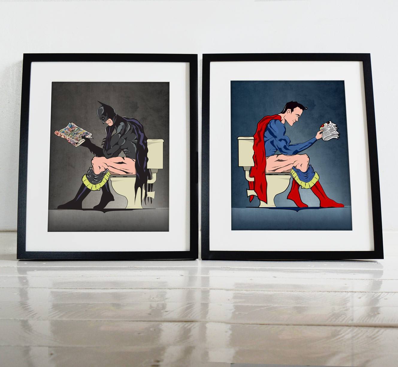 Best ideas about Wall Art Prints
. Save or Pin Batman and Superman the Toilet ic Book Poster Wall Now.