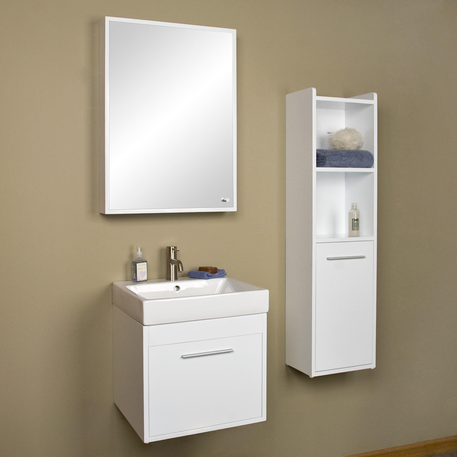 Best ideas about Wall Mounted Bathroom Cabinets
. Save or Pin 26" Sumiko Wall Mount Vanity with Medicine Cabinet Bathroom Now.