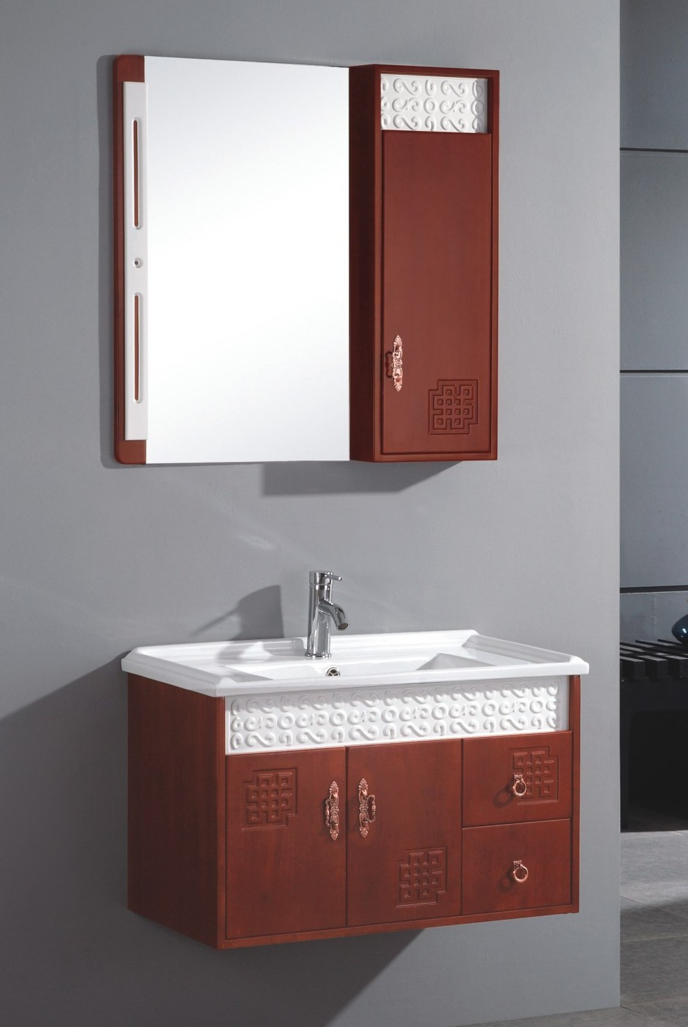 Best ideas about Wall Mounted Bathroom Cabinets
. Save or Pin China Wall Mounted Single Sink Wooden Bathrooom Vanity Now.