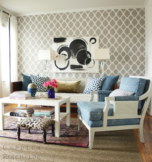 Best ideas about Wallpaper Accent Wall Living Room
. Save or Pin Trends in wallpaper accent walls Now.