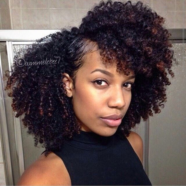 Wash And Go Natural Hairstyles
 Deep side part on a wash n go naturalgirlsrock ngr