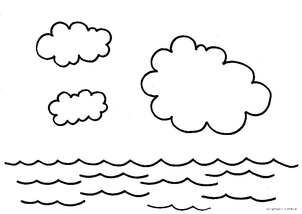 Water Coloring Book
 Sky And Water Coloring Page AZ Coloring Pages