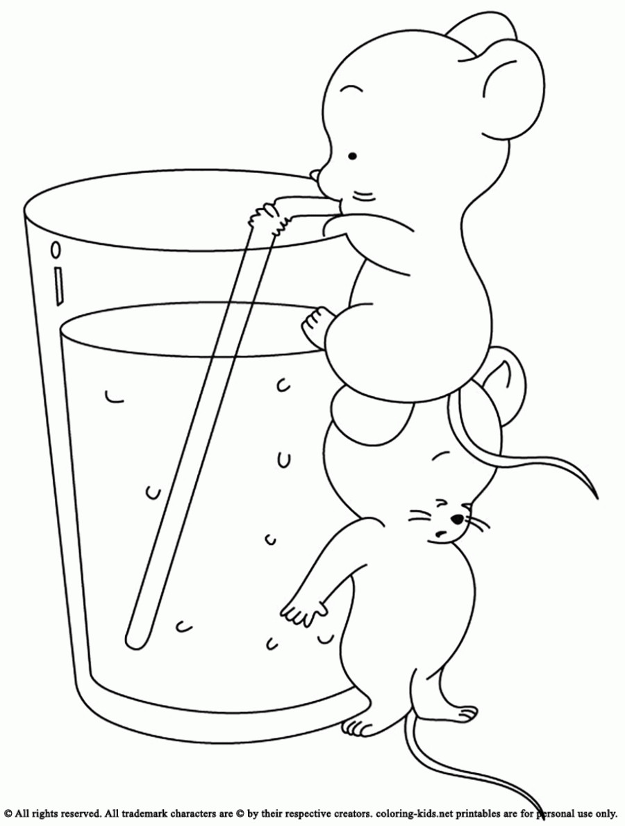 Water Coloring Pages
 Coloring Page Drinking Water Coloring Home