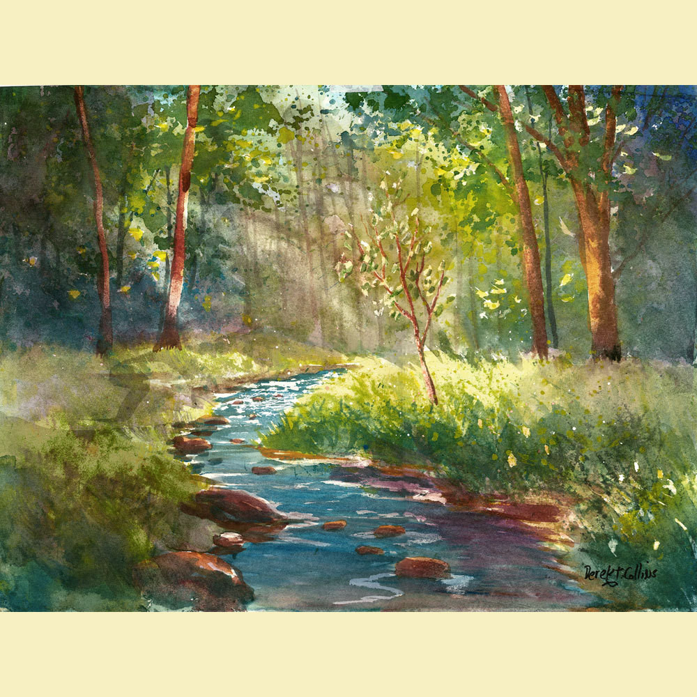 Best ideas about Watercolor Painting Landscape
. Save or Pin watercolor landscape painting PRINT creek and tree summer Now.