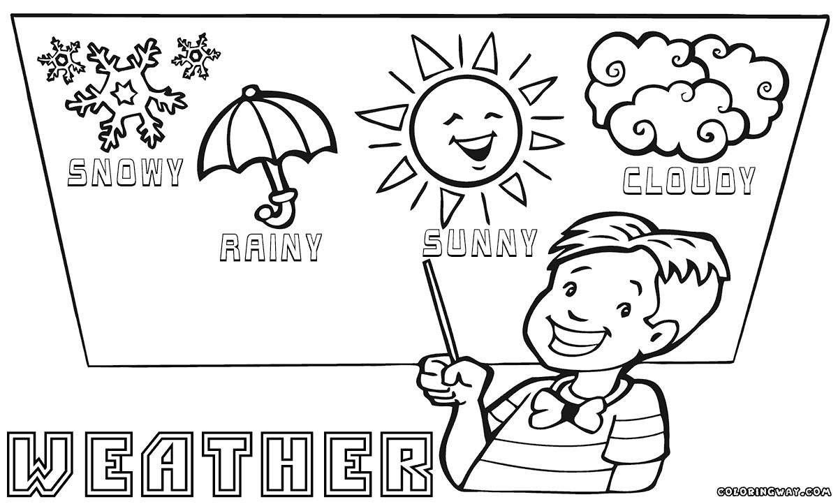 Weather Coloring Pages
 Weather coloring pages