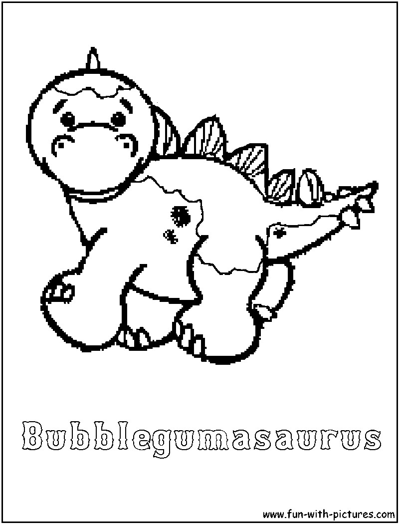 Webkinz Printable Coloring Sheets
 Webkinz Bubblegumasaurus Coloring Page