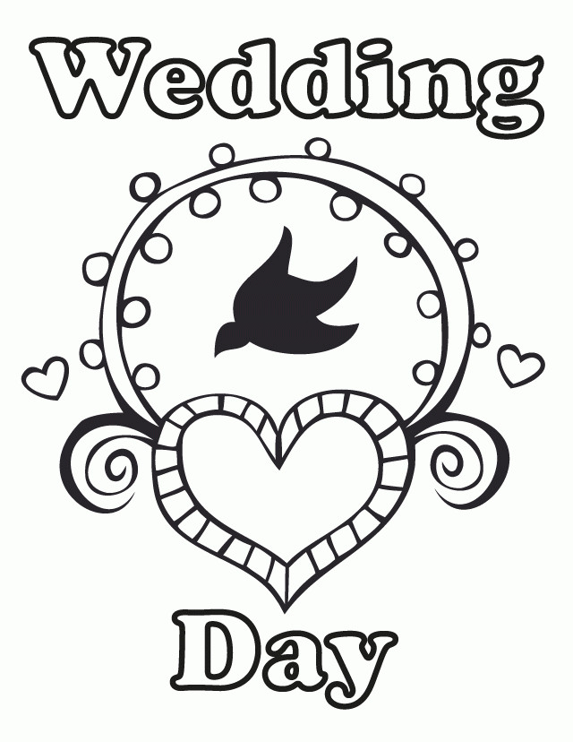 Wedding Coloring Book
 Free Wedding Coloring Pages Coloring Home