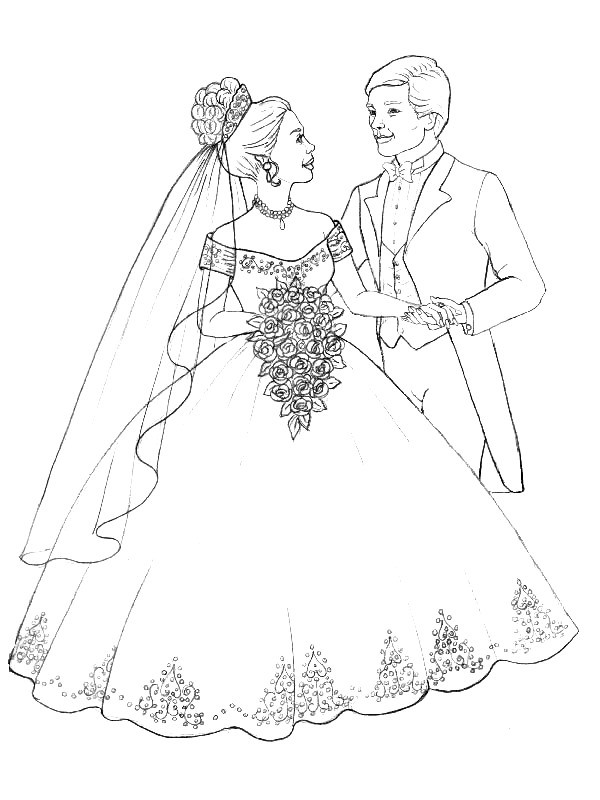 Wedding Coloring Book
 Kids n fun