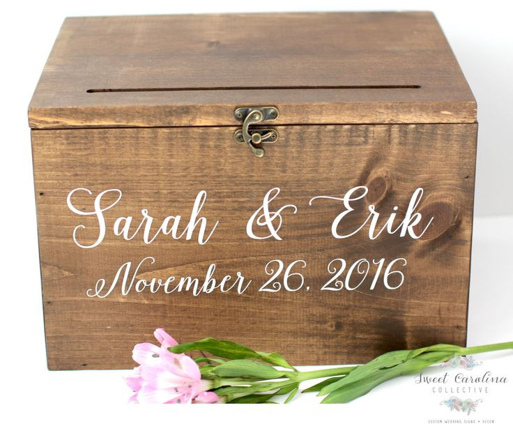 Wedding Gift Box Ideas
 Best 25 Wedding Card Boxes ideas on Pinterest